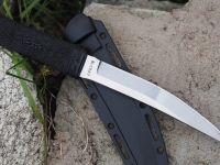 Нож с фиксированным клинком CRKT Hissatsu 2907, сталь 440A, рукоять пластик/резина