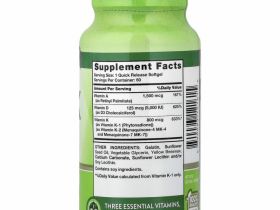Nature's Truth, Высокая эффективность, A, D, K, 60 быстрорастворимых мягких таблеток