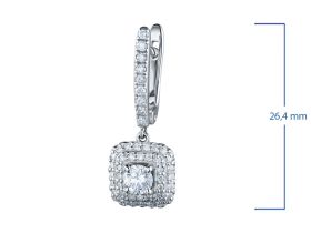 Серьги из белого золота э4712сг11199070