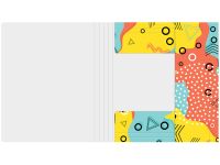 Папка для тетрадей на резинке Berlingo "Memphis" А5+, 600 мкм, с рисунком