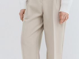 Брюки с ремнём, Бежевый