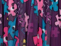 Комплект трикотажный для девочек: фуфайка (футболка), юбка