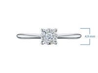 Кольцо из белого золота э4712кц06210113