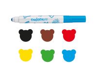 Набор фломастеров Carioca "Baby" 6 цв, утолщенные, смываемые