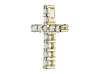 Подвеска из желтого золота с бриллиантами э0301пд11159100