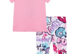 Комплект детский трикотажный для девочек: фуфайка (футболка), брюки (легинсы)