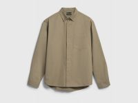 Рубашка из твила с карманом, Бежевый