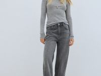 Вязаный джемпер с шерстью, Серый