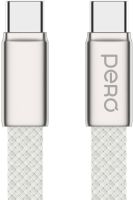 Кабель Pero DC-18 USB-C / USB-C 1,5 м 3 А Серебристый
