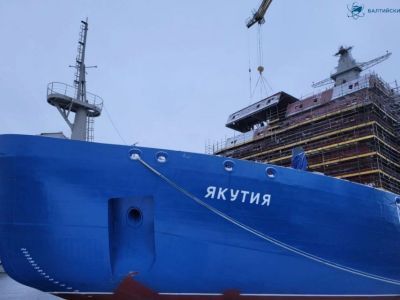 Финальную секцию седьмого яруса погрузили на атомоход «Якутия»