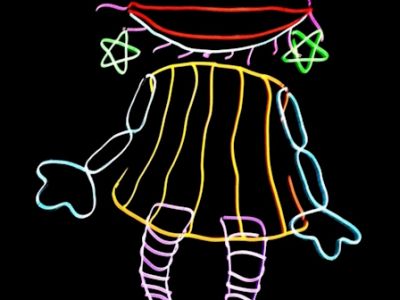 Представление световых кукол с гигантским Осьминогом