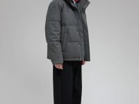 Стеганый пуховик с натуральным пухом