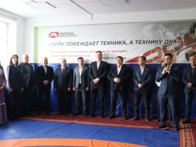 В Мархинской школе № 1 открыли зал для спортивной борьбы