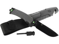 Нож Ganzo G8012V2-GY c паракордом, сталь 8CR13, рукоять пластик