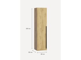 Распашной шкаф Кимбол 1-50x210 Дуб Золотистый