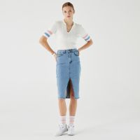 Женская облегающая джинсовая юбка Lacoste