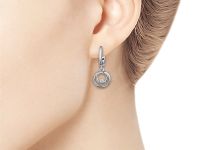 Серьги из серебра с бриллиантами э0601сг10172800