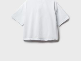 Джемпер трикотажный с воротником поло для девочек