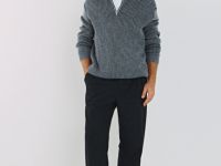 Джемпер с ангорой и шерстью, Серый