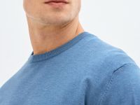 Базовый вязаный джемпер, Голубой