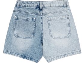 Шорты текстильные джинсовые для девочек