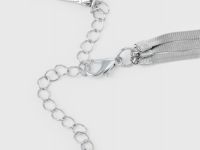 Трёхъярусное колье с цепочкой, Серебряный