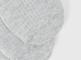 Подследники в рубчик, 3 пары, Серый