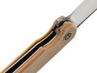 Складной нож Petrified Fish Tunny PFB05BRMS, сталь Sandvik 14C28N, рукоять микарта