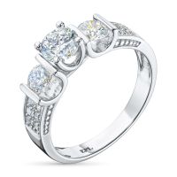 Кольцо из белого золота э4012кц10220102