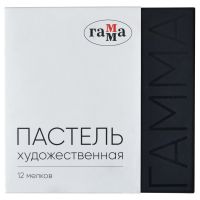 Набор пастели сухая Гамма, 12 цветов, картон. упак.