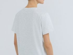 Футболка с принтом, Серый