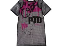 Комплект трикотажный для девочек: платье-футболка, туника