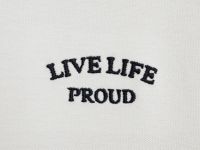 Поло из хлопка с принтом, Белый