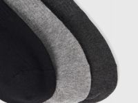 Короткие носки, 3 пары, Серый