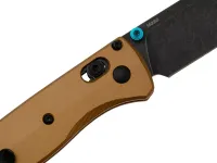 Складной нож Benchmade Bugout сталь M390, рукоять Burnt Brass Aluminum