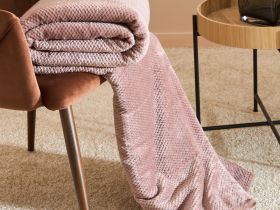 Плед Casella, пудровый