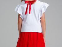 Фуфайка трикотажная для девочек (футболка)