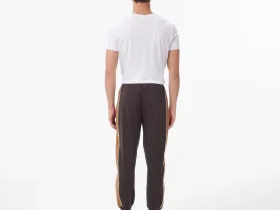 Мужские хлопковые спортивные брюки Lacoste свободного кроя