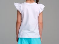 Комплект трикотажный для девочек: фуфайка (футболка), шорты