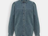Джинсовая рубашка свободного силуэта