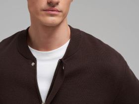 Кардиган из хлопка на молнии