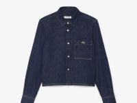 Женская джинсовая кроп-рубашка Lacoste