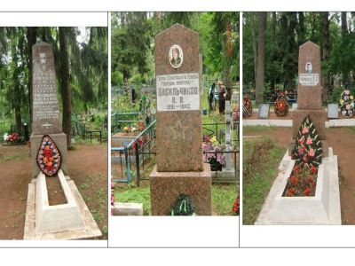 Воинское кладбище, где похоронены 98 воинов Советской Армии, погибших в период Великой Отечественной войны 1941-1945 гг. (Здесь похоронены Герои Советского Союза летчики Васильчиков В.В., Чапчахов Л.С., Рябопашка В.Я.)