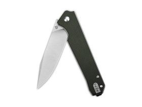 Складной нож QSP Mamba V2, сталь D2, рукоять микарта, зеленый