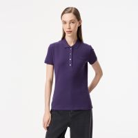 Женское поло Lacoste приталенного кроя из эластичного хлопка