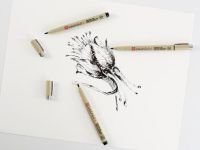 Линер-маркер для подписи Sakura "PIGMA GRAPHIC" 1 мм, черный