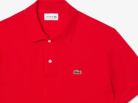 Мужское поло Lacoste из смеси эластичного органического хлопка