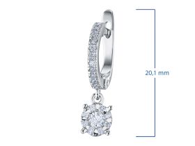 Серьги из белого золота э4712сг06191300