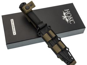 Тактический нож НОКС Кром Black, сталь AUS-8, рукоять резинопластик
