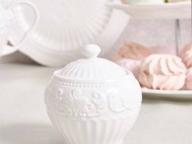 Сахарница Emboss White